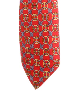 Hermès Pattern Print Tie