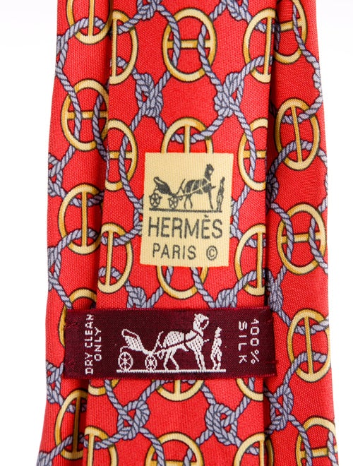 Hermès Pattern Print Tie