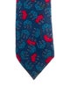Hermès Blue Pattern Print Tie