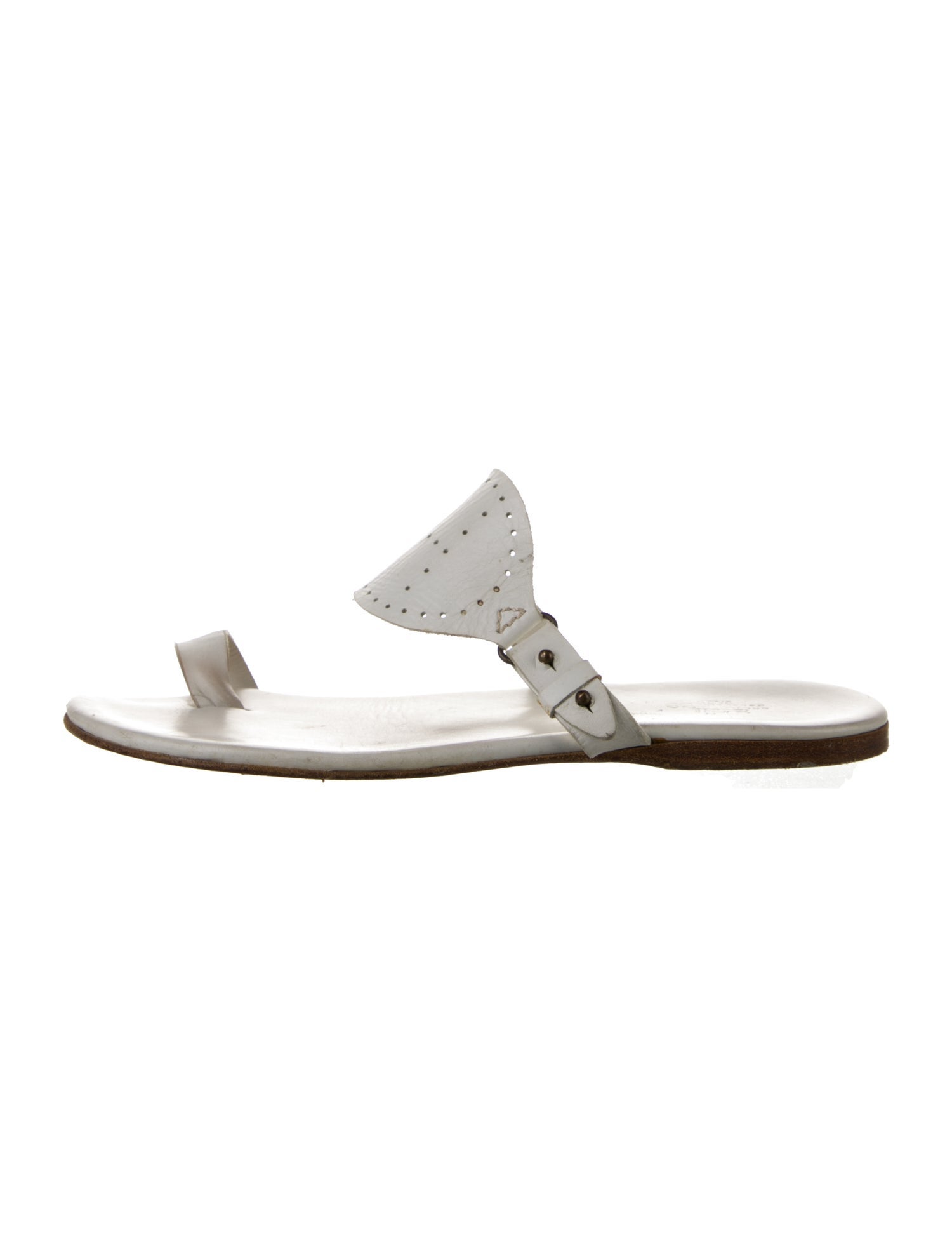 Hermès Leather Lasercut Accents Slides