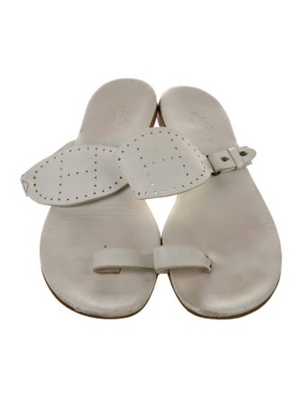 Hermès Leather Lasercut Accents Slides