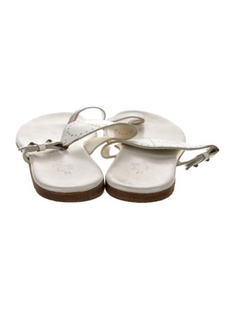 Hermès Leather Lasercut Accents Slides