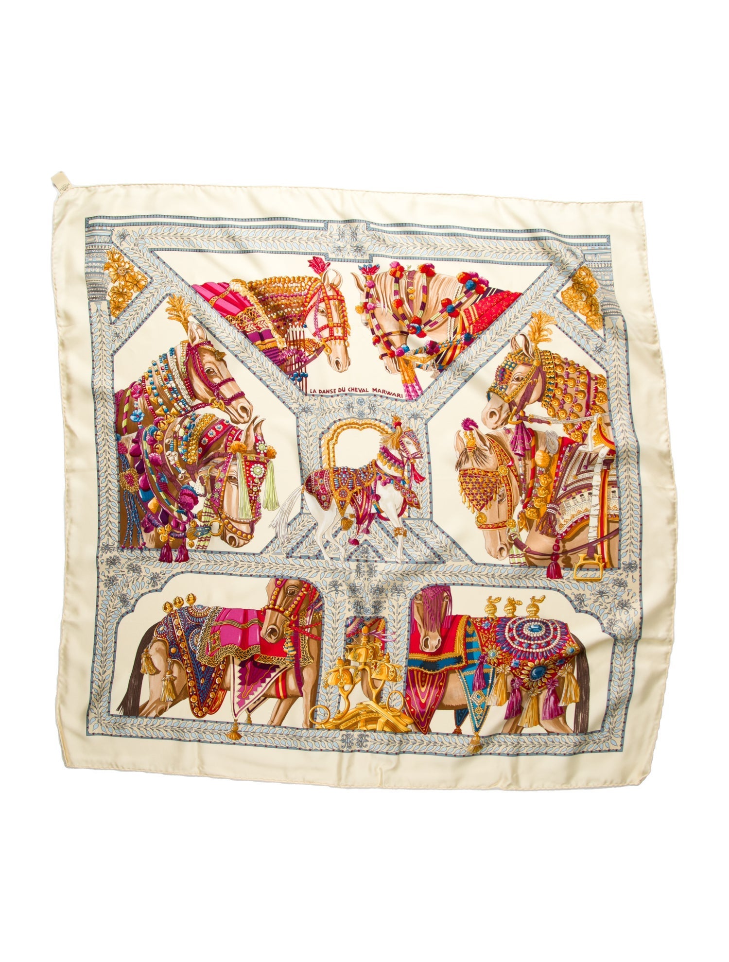 Hermès La Danse du Cheval Marwari Silk Scarf w/ Tags