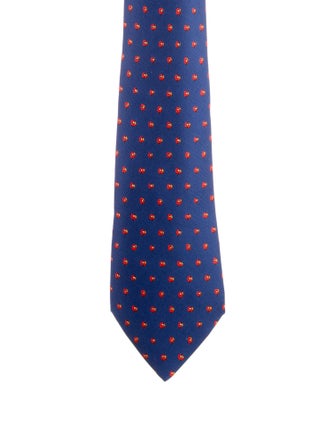 Hermès Silk Printed Tie