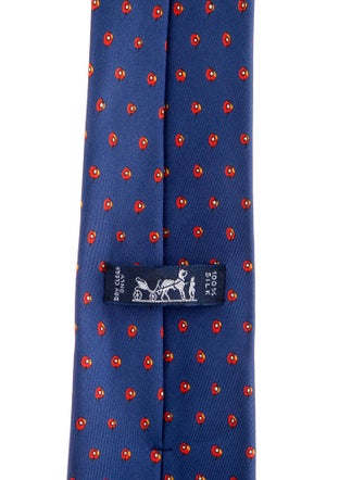 Hermès Silk Printed Tie