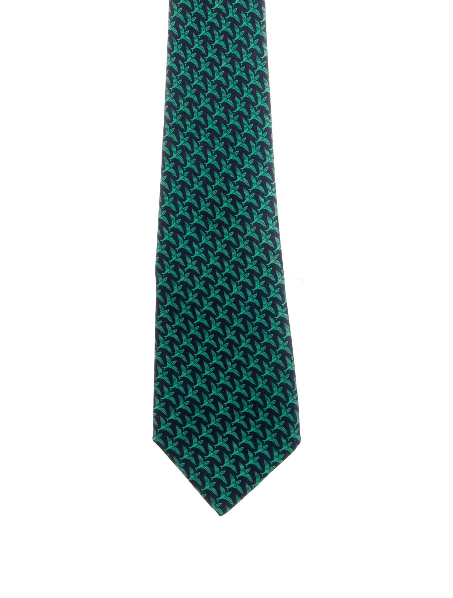 Hermès Silk Printed Tie