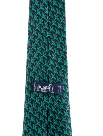 Hermès Silk Printed Tie