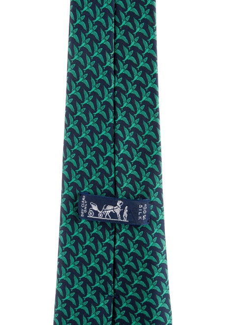 Hermès Silk Printed Tie