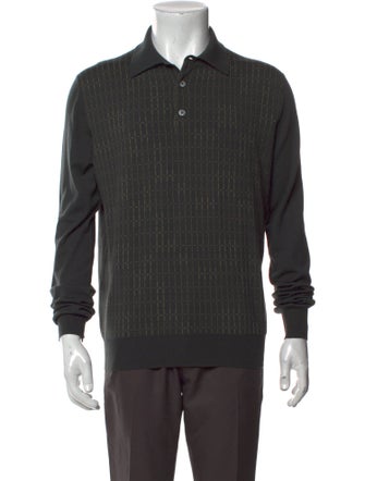 Hermès Wool V-Neck Polo Sweater