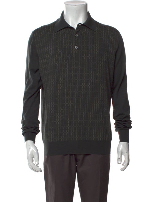 Hermès Wool V-Neck Polo Sweater