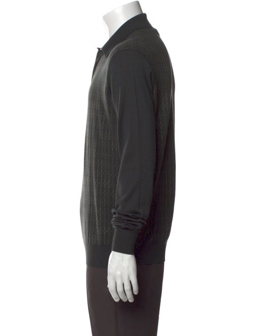 Hermès Wool V-Neck Polo Sweater