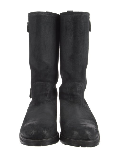 Hermès Suede Moto Boots