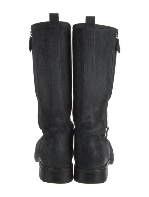 Hermès Suede Moto Boots