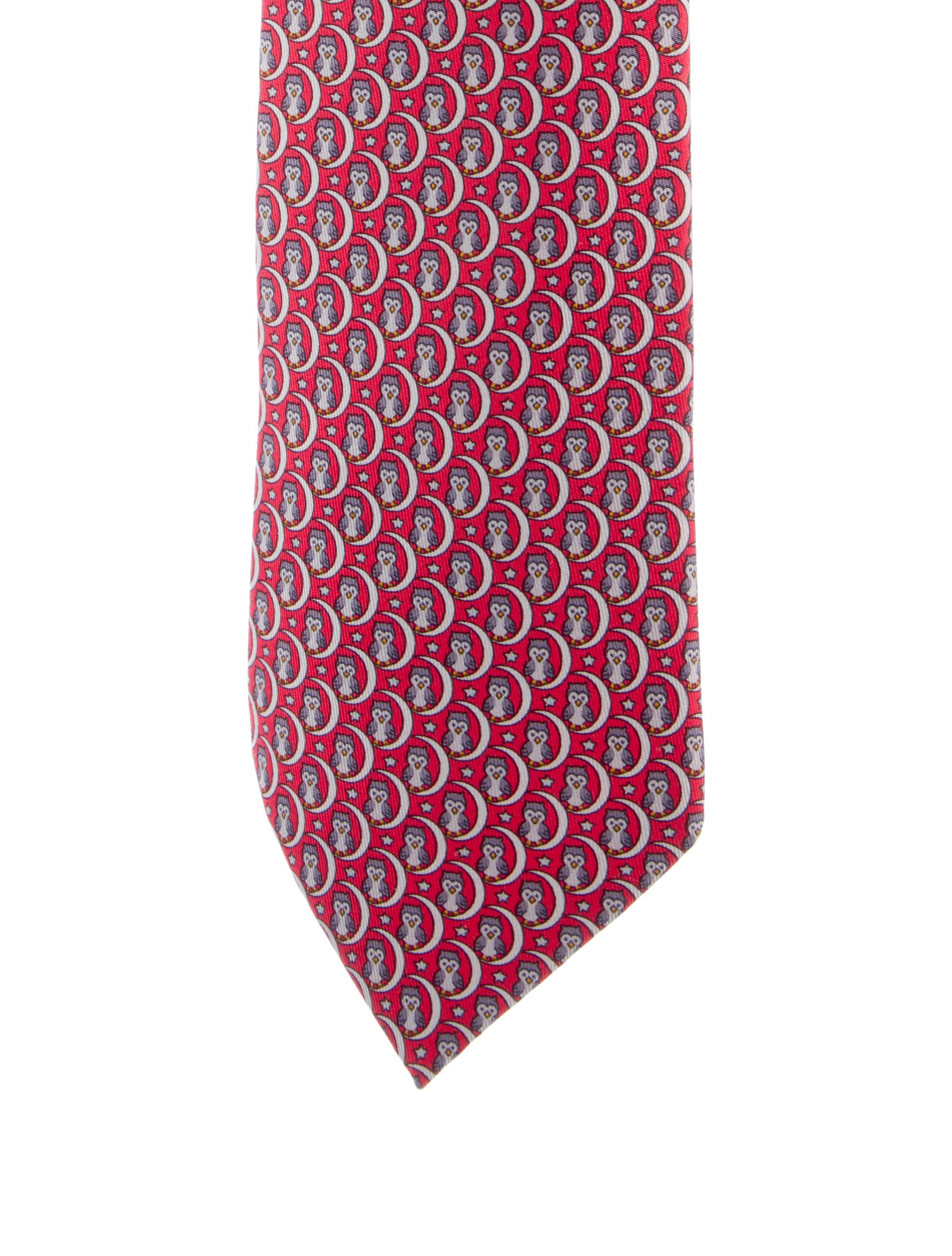 Hermès Printed Silk Tie