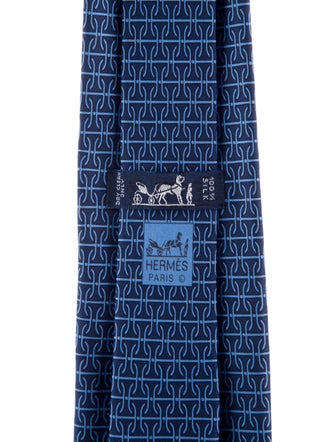 Hermès Silk Patterned Tie