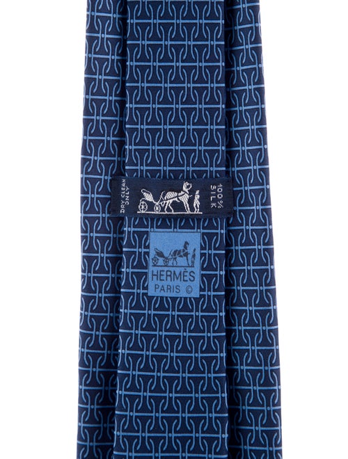 Hermès Silk Patterned Tie