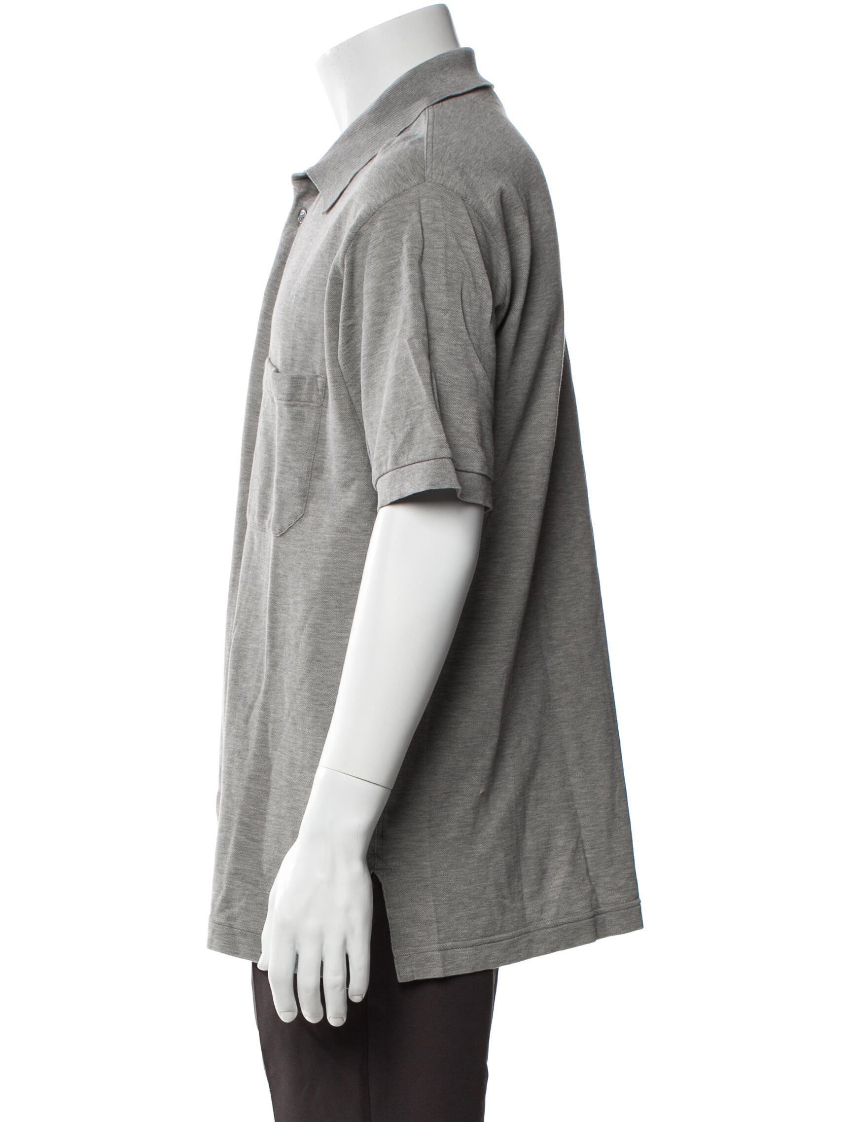 Hermès V-Neck Short Sleeve Polo Shirt