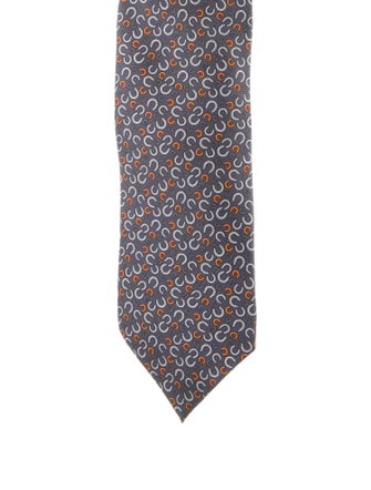 Hermès Printed Silk Tie