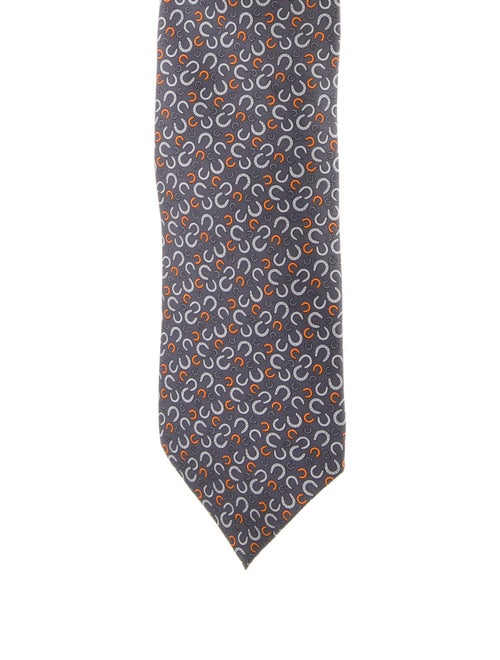 Hermès Printed Silk Tie