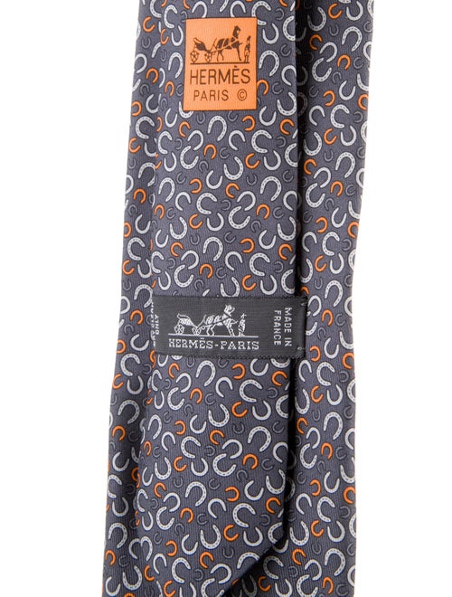 Hermès Printed Silk Tie