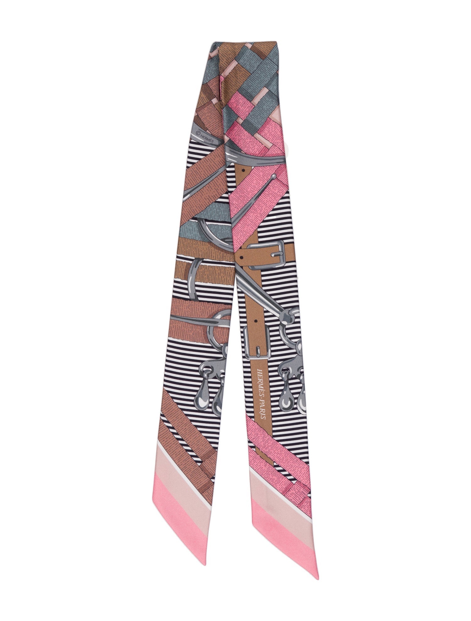 Hermès Mors à Jouets Chemise Silk Twilly Scarf