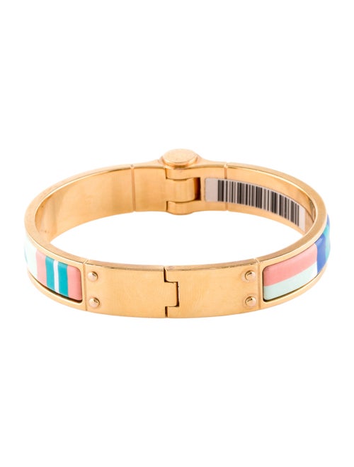 Hermès Narrow Hinged Enamel Bangle Bracelet