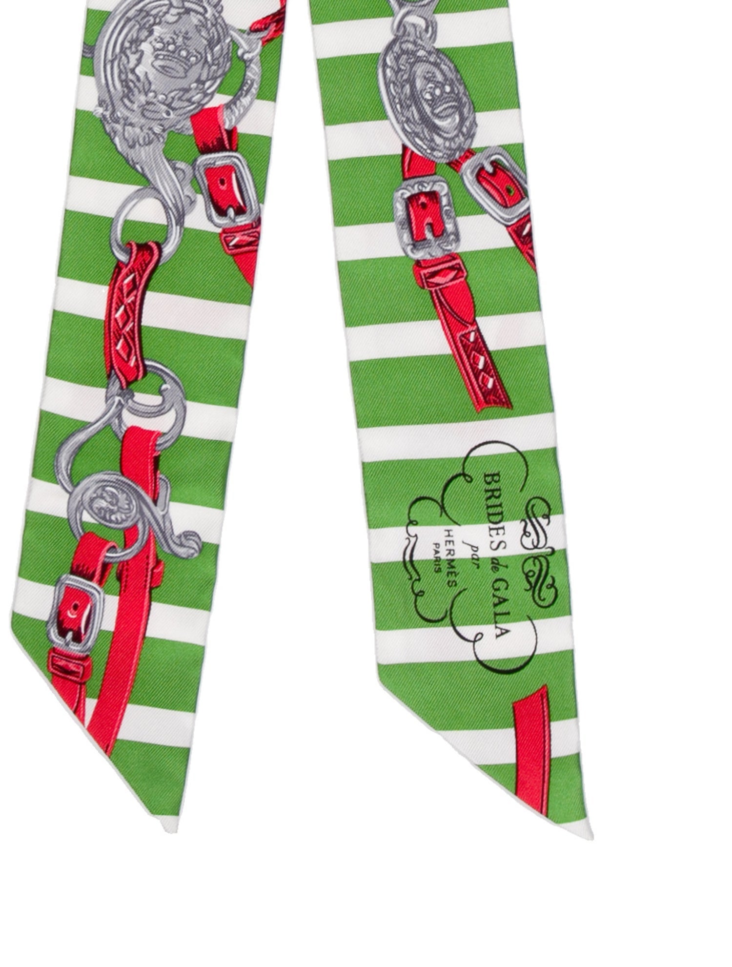 Hermès Brides de Gala Bayaderes Silk Twilly Scarf