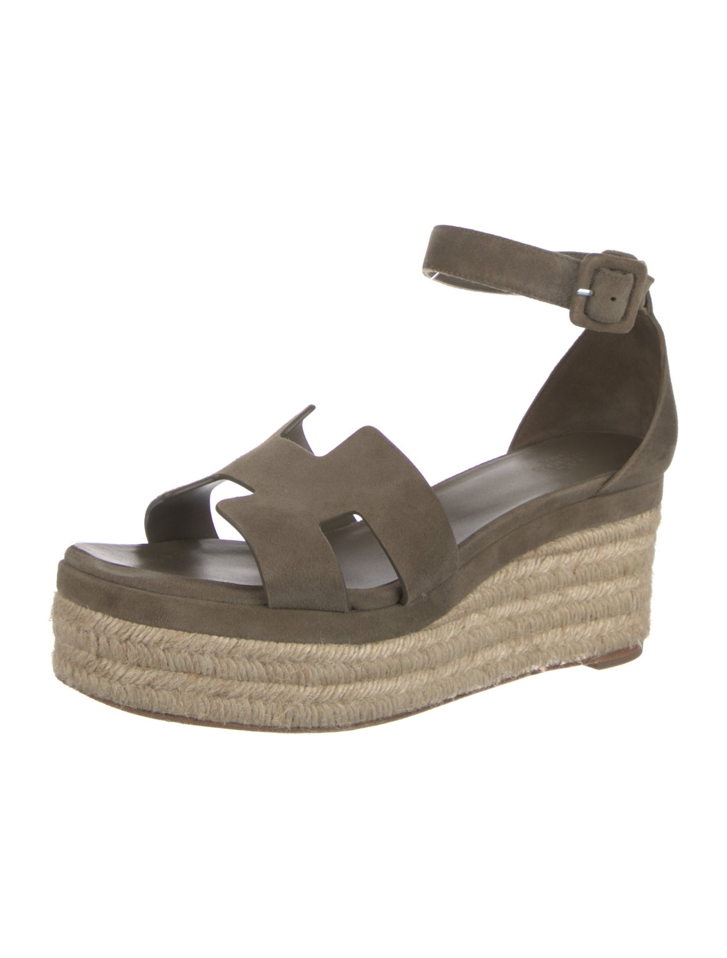 Hermès Elda Suede Espadrilles