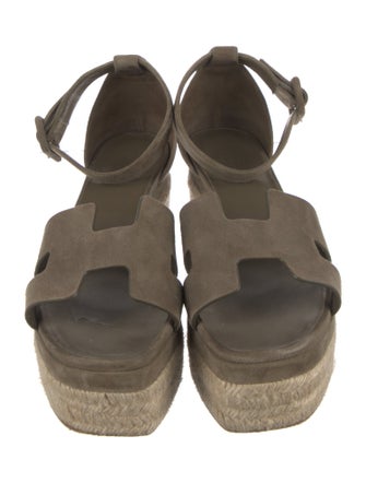 Hermès Elda Suede Espadrilles