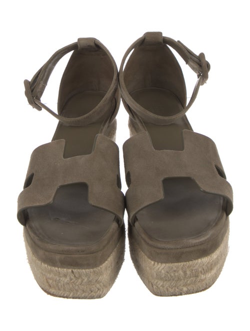 Hermès Elda Suede Espadrilles