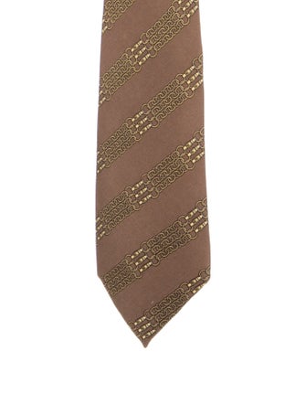 Hermès Silk Pattern Tie