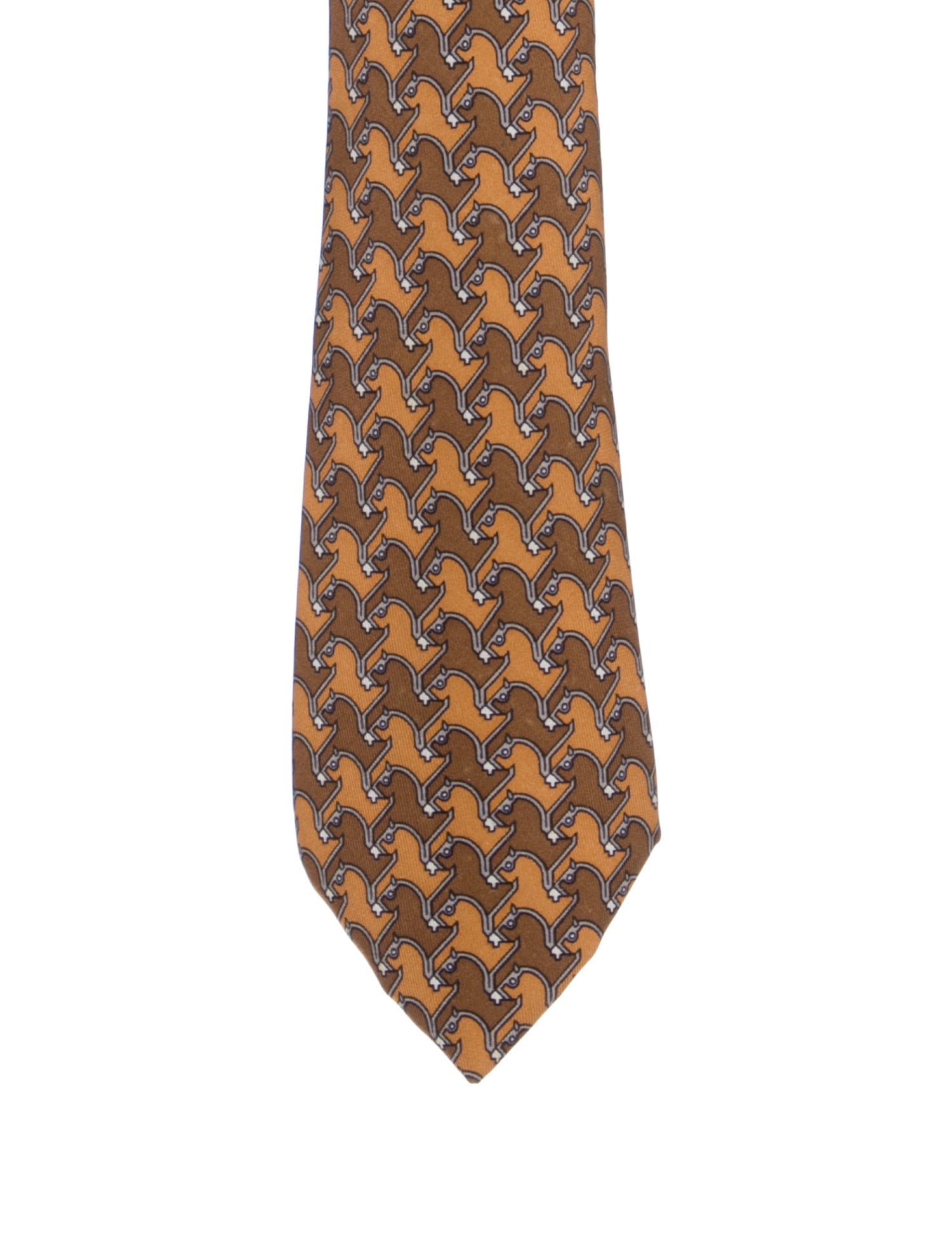 Hermès Silk Pattern Tie