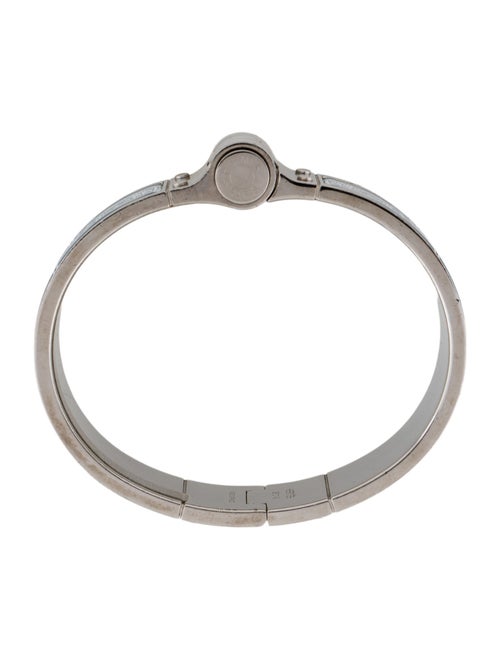 Hermès Wide Enamel Hinge Bangle Bracelet