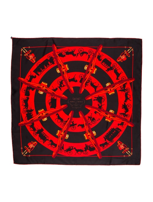 Hermès Paris qui Roule Silk Scarf