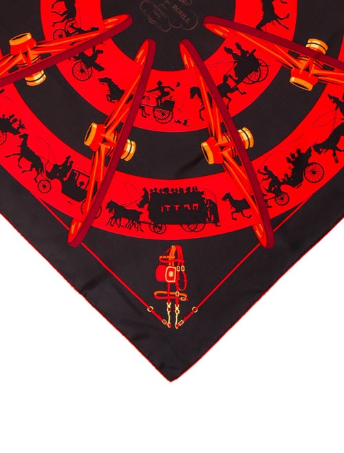 Hermès Paris qui Roule Silk Scarf