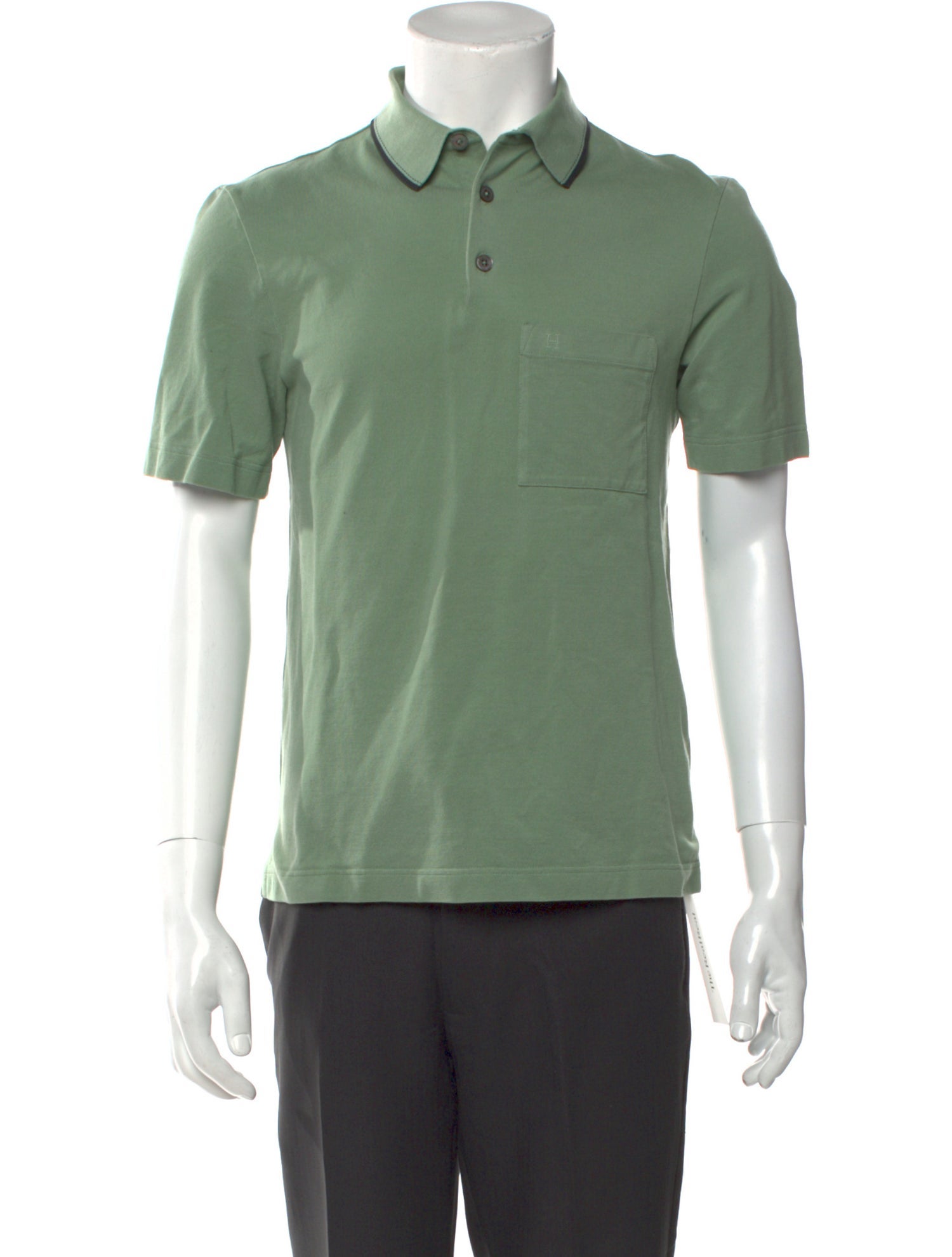Hermès Collar Short Sleeve Polo Shirt