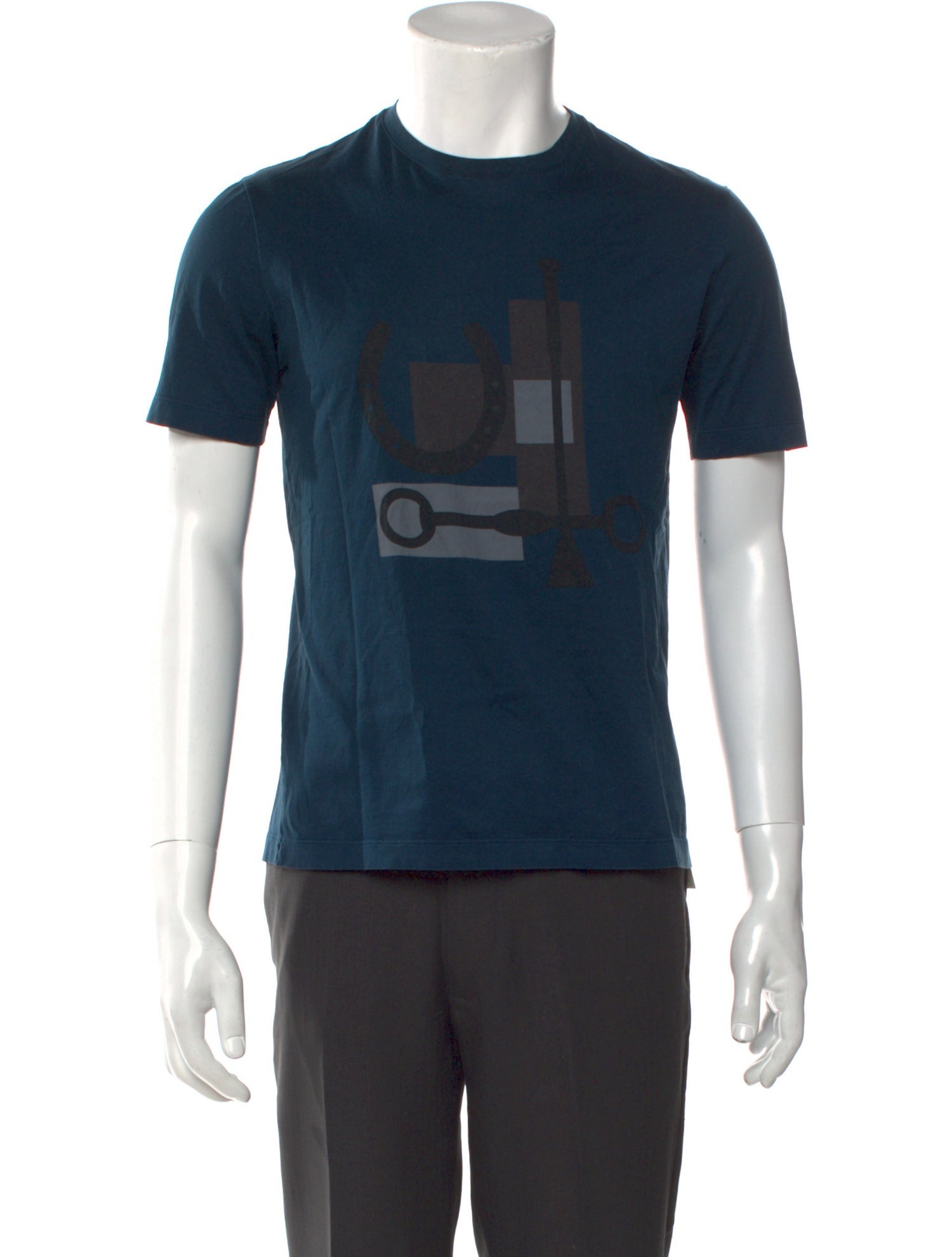 Hermès Graphic Print Crew Neck T-Shirt