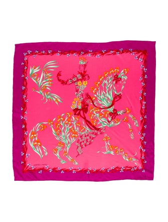Hermès Cheval Fleuri Silk Scarf