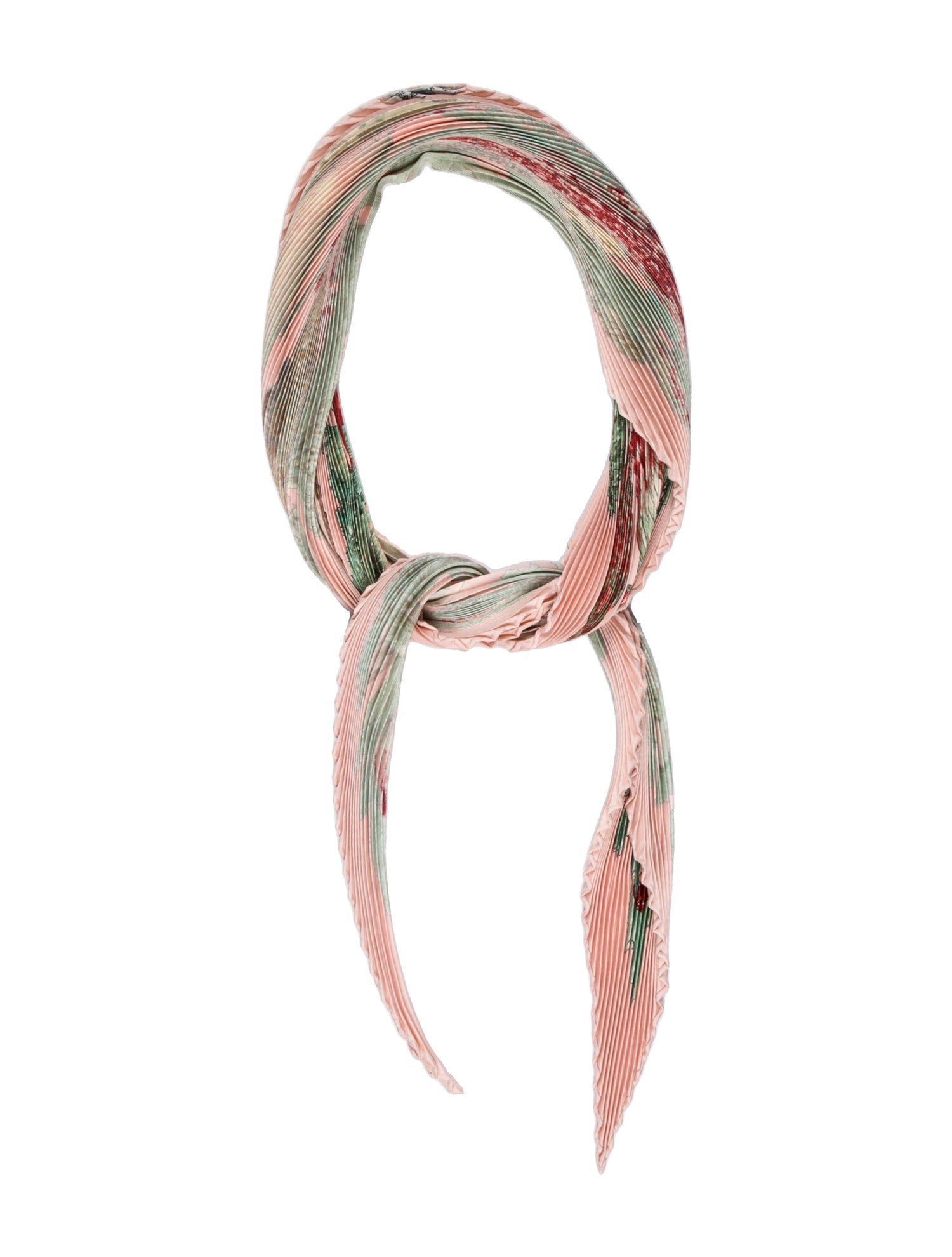 Hermès Citrouilles et Coloquintes Silk Plissé Scarf