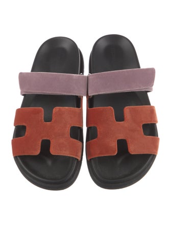 Hermès Chypre Velvet Slides