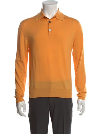 Hermès Wool Collar Polo Sweater