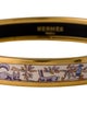 Hermès Enamel Narrow Bangle Bracelet