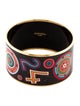 Hermès Extra Wide Enamel Bangle Bracelet