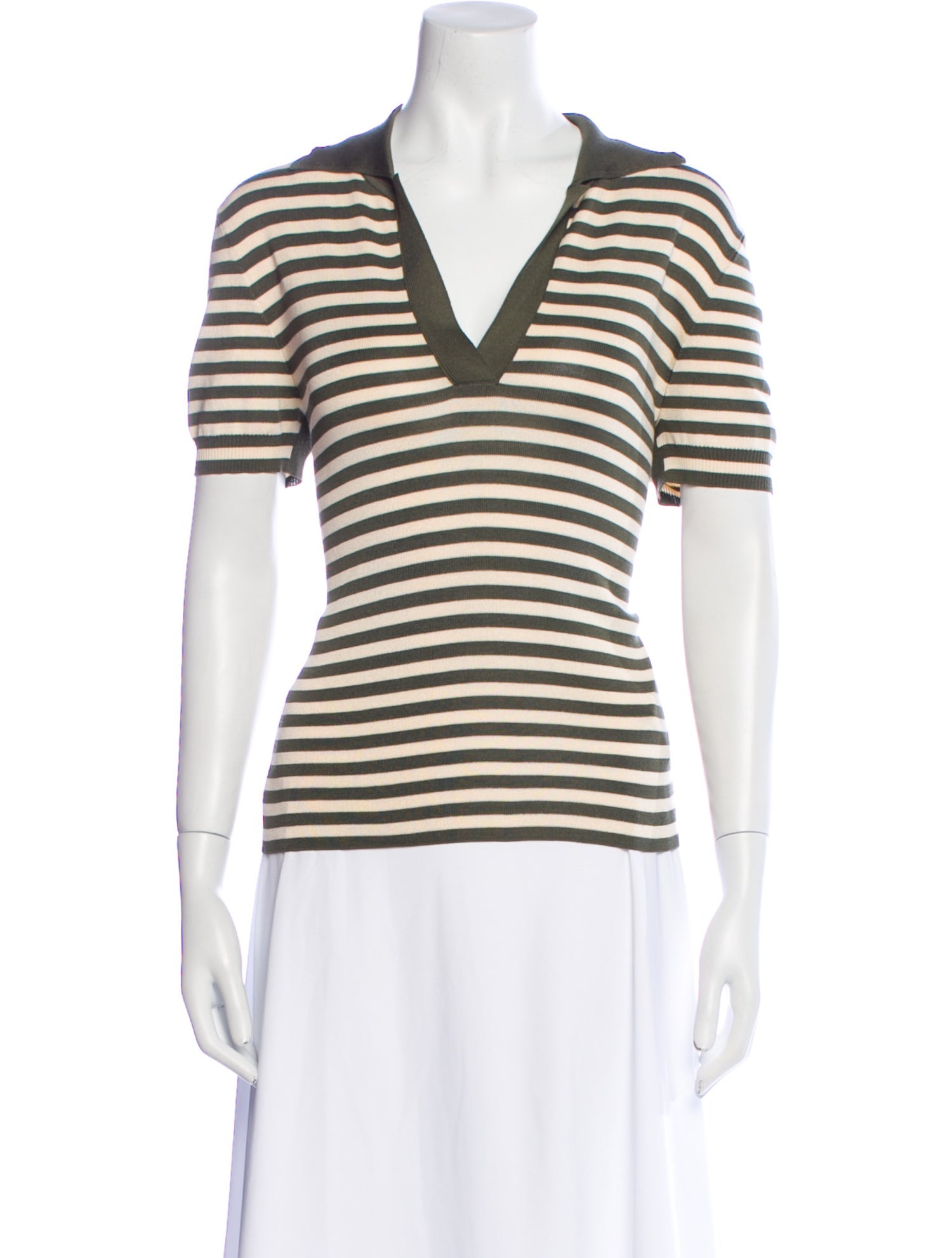 Hermès Silk Striped Polo