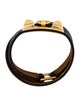 Hermès Leather Rivale Double Tour Wrap Bracelet