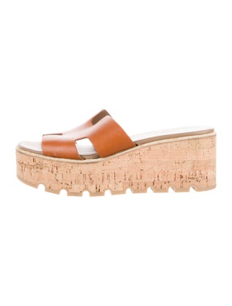 Hermès Eze 30 Leather Slides