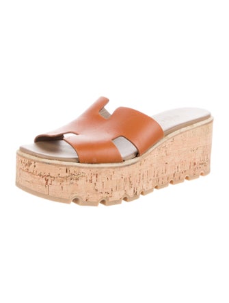 Hermès Eze 30 Leather Slides