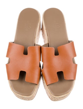 Hermès Eze 30 Leather Slides