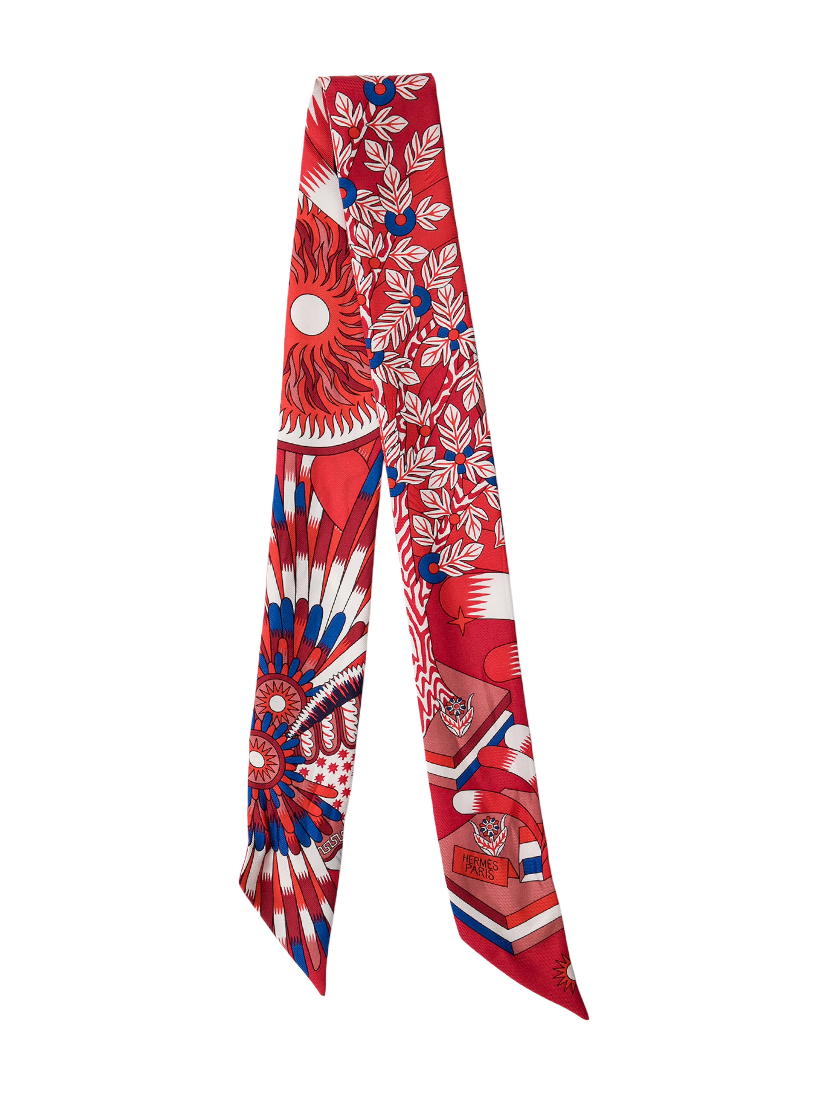 Hermès La Source de Pegase Silk Twilly Scarf