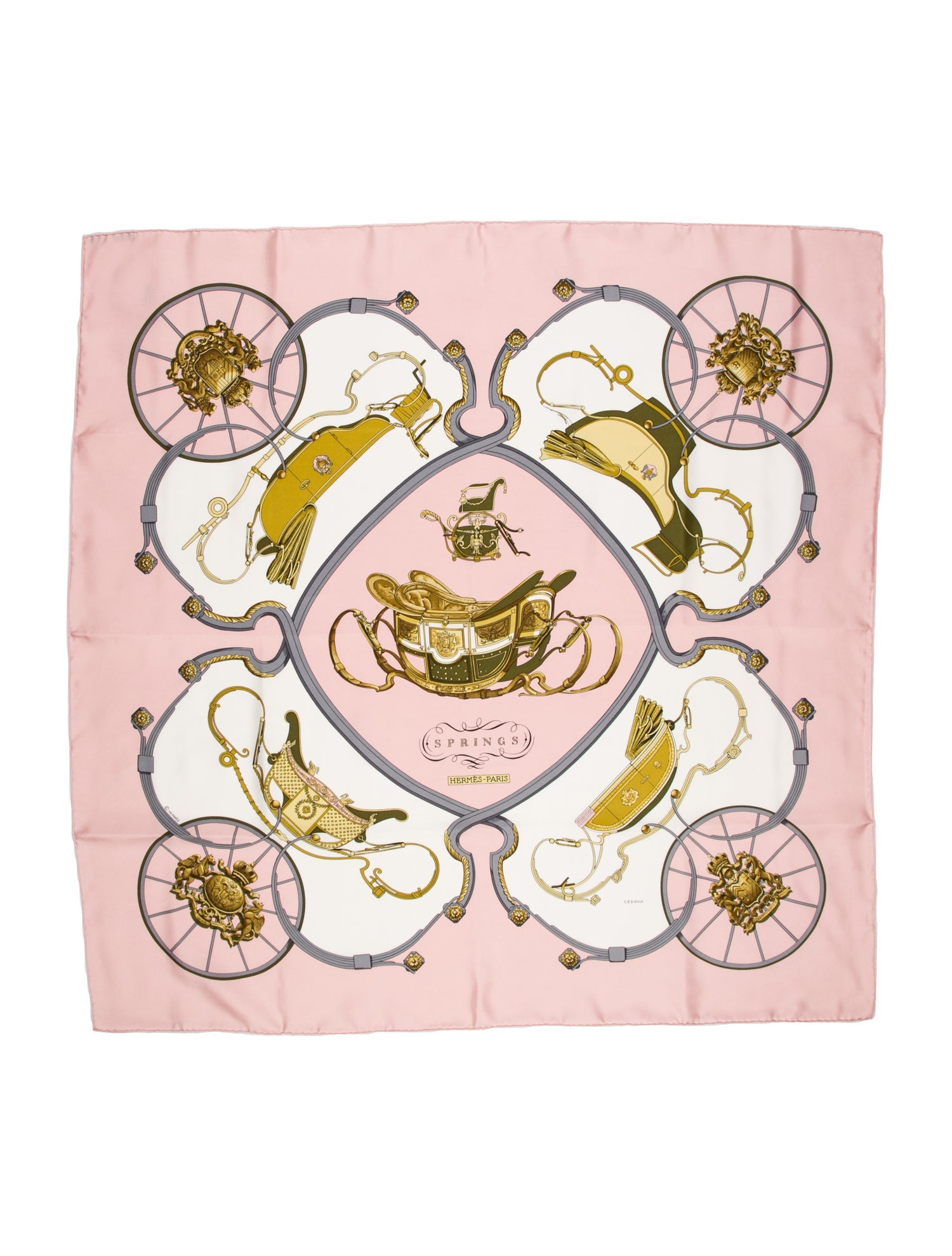 Hermès Springs Silk Scarf